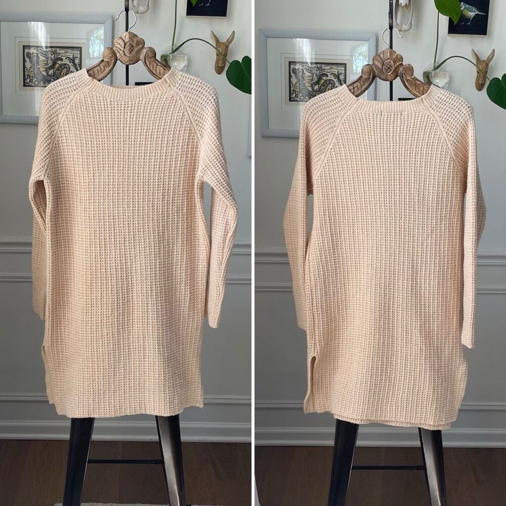 Anna Hariri Pollina Beige Sweater Tunic XL 16 18